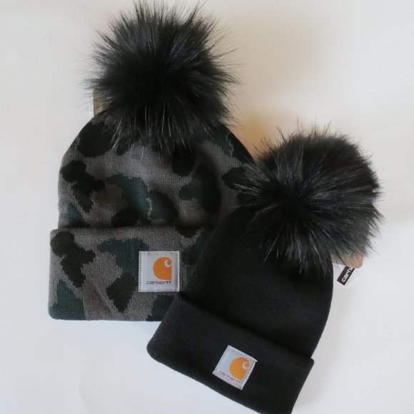 Carhartt Beanie Handmade in USA Pom Set